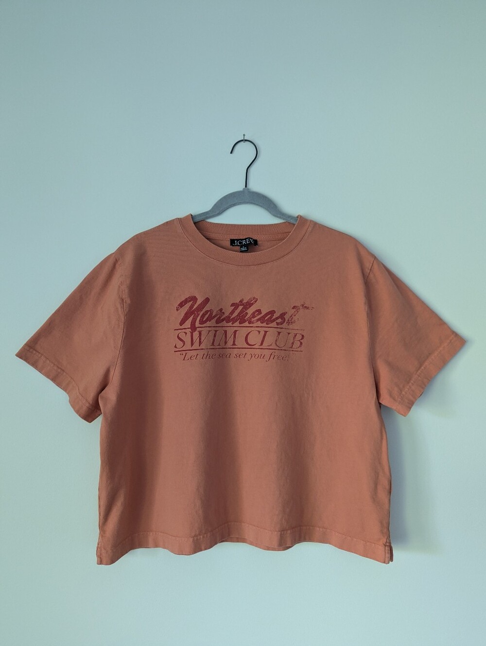 J. Crew Relaxed Premium-Weight "Northeast Swim Club" Graphic T-Shirt - Picture 4 of 10